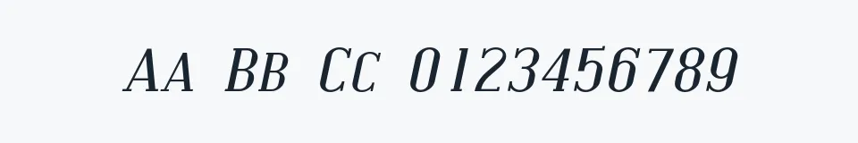 Rzeczywista próbka kroju Covington SC Exp — Aa Bb Cc 0123456789
