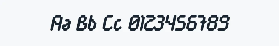 Rzeczywista próbka kroju Cayetano Round Italic — Aa Bb Cc 0123456789