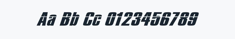 Rzeczywista próbka kroju Impossible - 500 — Aa Bb Cc 0123456789