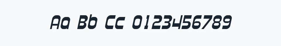 Rzeczywista próbka kroju Plasmatica — Aa Bb Cc 0123456789