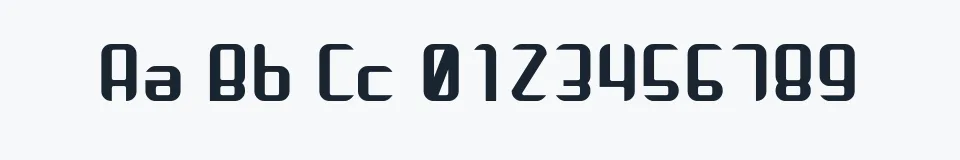 Podgląd czcionki Arbeka