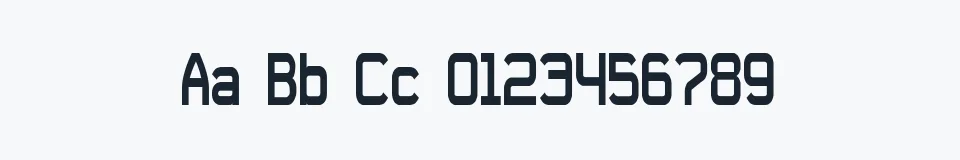 Rzeczywista próbka kroju Daville Condensed Slanted — Aa Bb Cc 0123456789