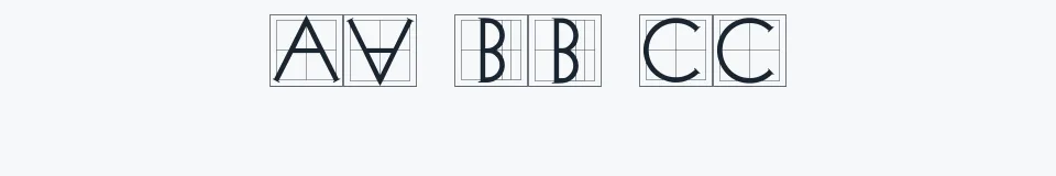 Rzeczywista próbka kroju XperimentypoThree — Aa Bb Cc 0123456789