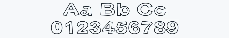 Rzeczywista próbka kroju Snott — Aa Bb Cc 0123456789