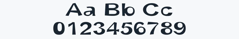 Rzeczywista próbka kroju Snott — Aa Bb Cc 0123456789