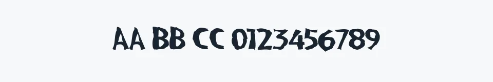 Podgląd czcionki VTC BadPaint
