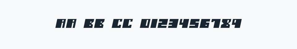 Rzeczywista próbka kroju Salmiak Italic — Aa Bb Cc 0123456789