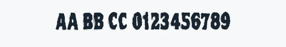 Podgląd czcionki VTC NightOfTheOozieDeadCaps