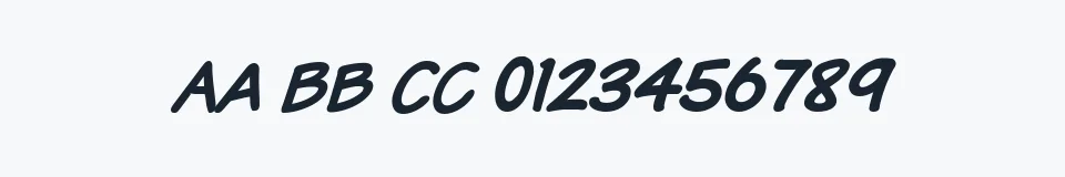 Podgląd czcionki VTCSundaykomixcaps Italic