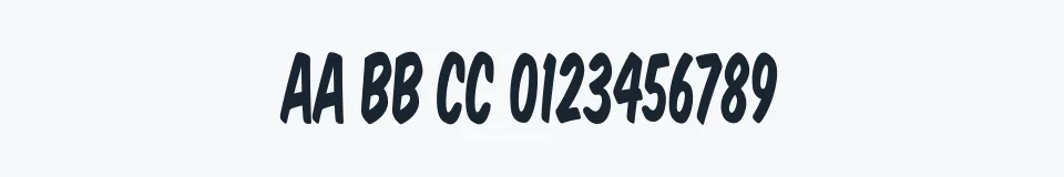 Rzeczywista próbka kroju VTCSuperMarketSaleTall — Aa Bb Cc 0123456789