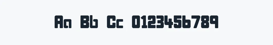 Rzeczywista próbka kroju Bonk — Aa Bb Cc 0123456789