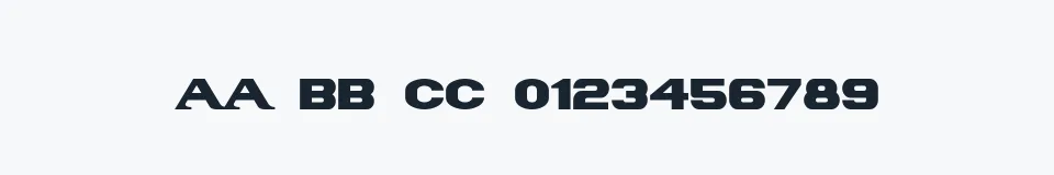 Podgląd czcionki PanAm Text