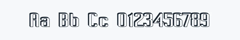 Rzeczywista próbka kroju Pecot Anical — Aa Bb Cc 0123456789