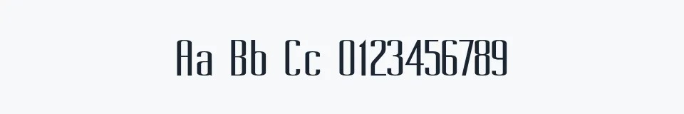 Rzeczywista próbka kroju Pecot — Aa Bb Cc 0123456789