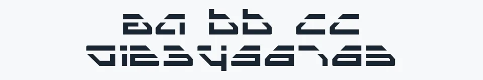 Rzeczywista próbka kroju Spylord Laser — Aa Bb Cc 0123456789