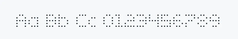 Rzeczywista próbka kroju Zado Semi-Condensed — Aa Bb Cc 0123456789