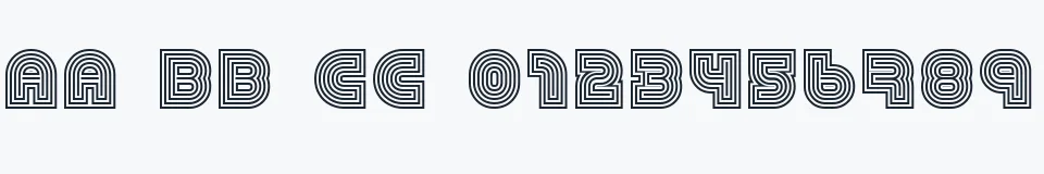 Rzeczywista próbka kroju 79 — Aa Bb Cc 0123456789