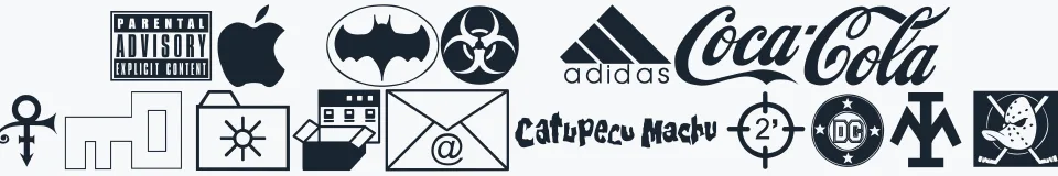 Podgląd czcionki Famous Logos