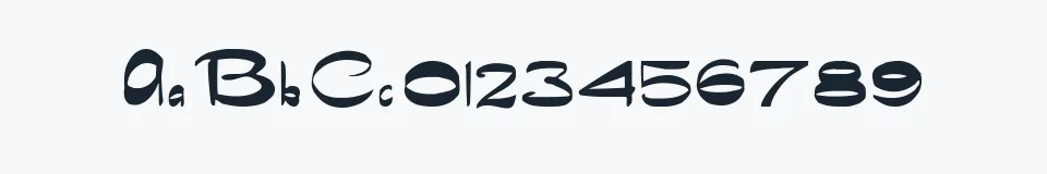 Rzeczywista próbka kroju NewerSymbolFont4 — Aa Bb Cc 0123456789