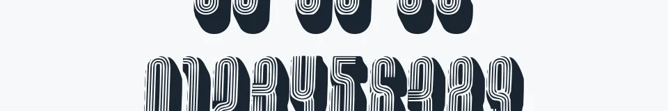 Rzeczywista próbka kroju disco 3 — Aa Bb Cc 0123456789