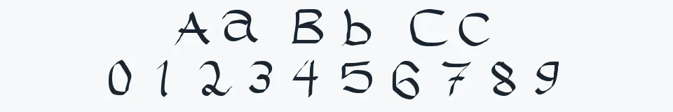 Rzeczywista próbka kroju Rasstapp 1.0 — Aa Bb Cc 0123456789
