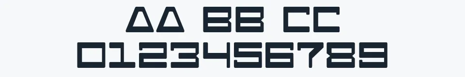 Rzeczywista próbka kroju Android Nation — Aa Bb Cc 0123456789