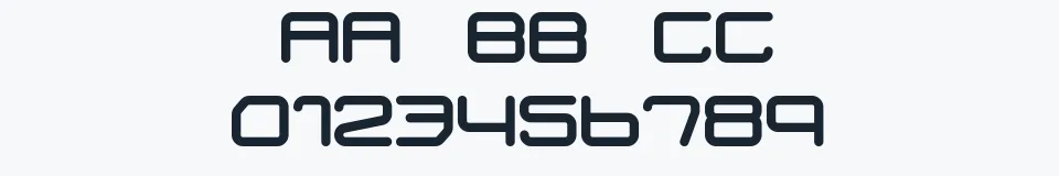 Podgląd czcionki Buster