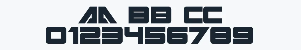 Podgląd czcionki Cyberspace