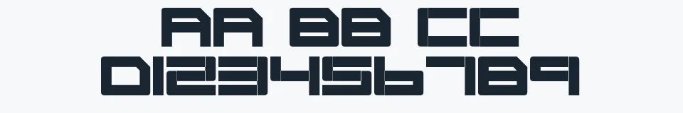 Podgląd czcionki Cyborg45
