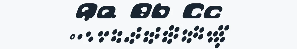Rzeczywista próbka kroju GalaxyTail — Aa Bb Cc 0123456789