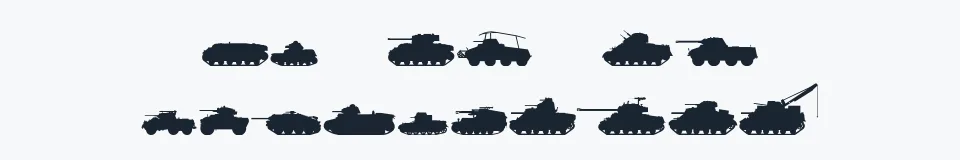 Podgląd czcionki Tanks-WW2