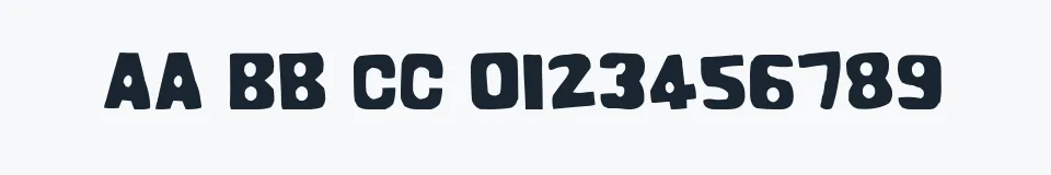 Rzeczywista próbka kroju Prodotto In Cina — Aa Bb Cc 0123456789