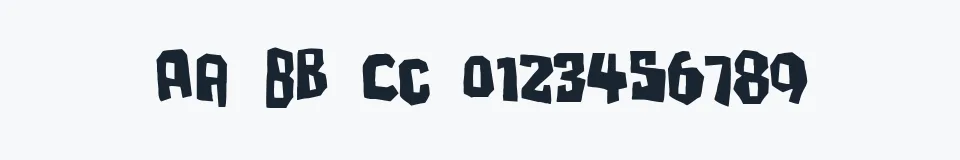 Rzeczywista próbka kroju Ultimatum — Aa Bb Cc 0123456789