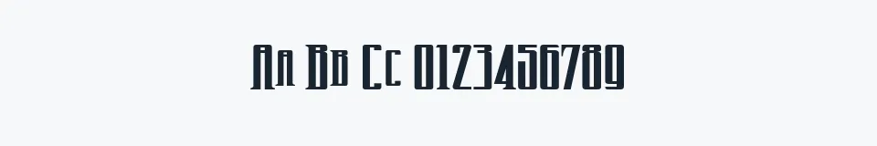 Rzeczywista próbka kroju Wicked Queen BB — Aa Bb Cc 0123456789