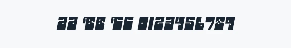Rzeczywista próbka kroju Outright — Aa Bb Cc 0123456789