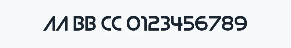 Rzeczywista próbka kroju Strasua — Aa Bb Cc 0123456789