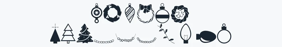Podgląd czcionki Xmas Font Dingbats