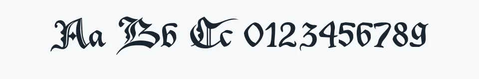 Rzeczywista próbka kroju Xenippa — Aa Bb Cc 0123456789