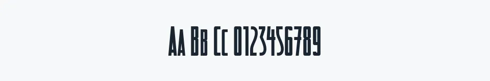 Rzeczywista próbka kroju Detectives Inc — Aa Bb Cc 0123456789