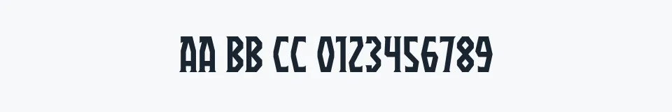 Rzeczywista próbka kroju Praetorium BB — Aa Bb Cc 0123456789