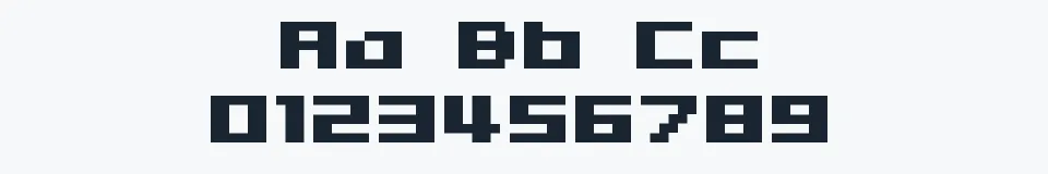 Rzeczywista próbka kroju 04b09 — Aa Bb Cc 0123456789