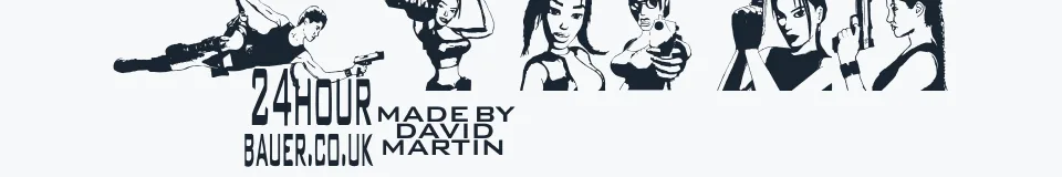 Rzeczywista próbka kroju Lara Croft Tomb Raider — Aa Bb Cc 0123456789