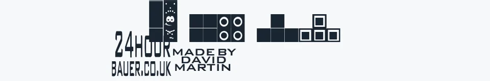 Rzeczywista próbka kroju Tetris Blocks — Aa Bb Cc 0123456789