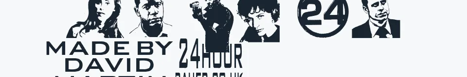 Rzeczywista próbka kroju 24hourbauer — Aa Bb Cc 0123456789
