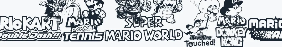 Rzeczywista próbka kroju Mario and Luigi — Aa Bb Cc 0123456789
