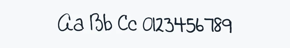 Rzeczywista próbka kroju Pea Beth R — Aa Bb Cc 0123456789