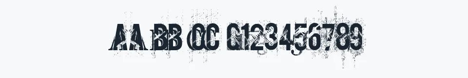 Rzeczywista próbka kroju screamo — Aa Bb Cc 0123456789
