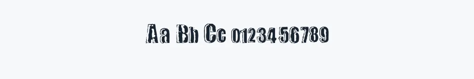 Rzeczywista próbka kroju my wife sucks — Aa Bb Cc 0123456789